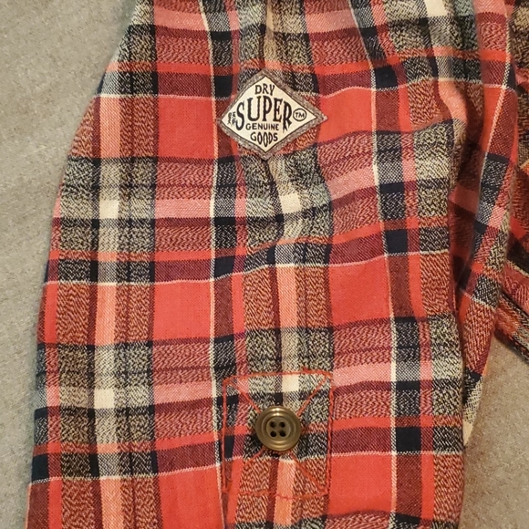 SuperDry button down plaid shirt - Picture 4 of 5